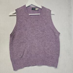 Vintage Lazurus Women's Purple Pure Wool Sweater Vest
